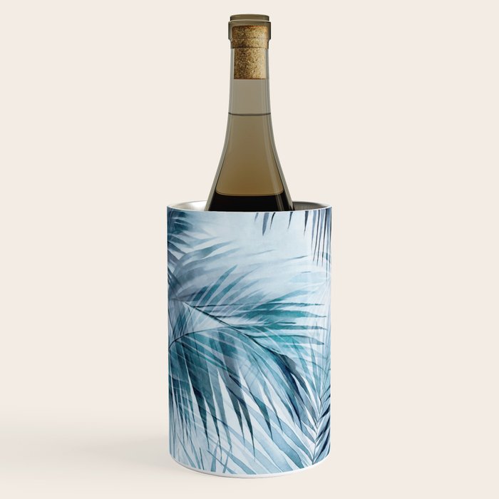 Blue Hour Tropical Retreat Palm Jungle Blue Wine Chiller Gallery Image 1