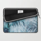 Blue Hour Tropical Retreat Palm Jungle Blue Laptop Sleeve Gallery Image 2