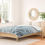 Blue Hour Tropical Retreat Palm Jungle Blue Duvet Cover Gallery Image 2