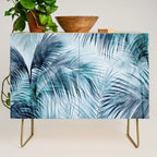 Blue Hour Tropical Retreat Palm Jungle Blue Credenza Gallery Image 1