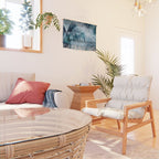 Blue Hour Tropical Retreat Palm Jungle Blue Wall Hanging Gallery Image 2