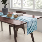 Blue Hour Tropical Retreat Palm Jungle Blue Table Runner Gallery Image 2