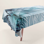Blue Hour Tropical Retreat Palm Jungle Blue Tablecloth Gallery Image 1