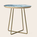 Blue Hour Tropical Retreat Palm Jungle Blue Side Table Gallery Image 1