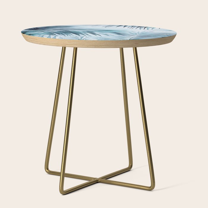Blue Hour Tropical Retreat Palm Jungle Blue Side Table Gallery Image 1
