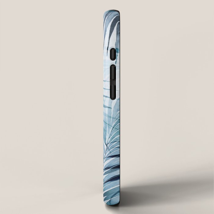 Blue Hour Tropical Retreat Palm Jungle Blue iPhone Case Gallery Image 2