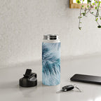 Blue Hour Tropical Retreat Palm Jungle Blue Water Bottle Gallery Image 4