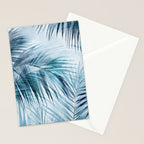 Blue Hour Tropical Retreat Palm Jungle Blue Stationery Card Gallery Image 2