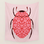 Hearts beetle Wall Tapestry Gallery Image 4