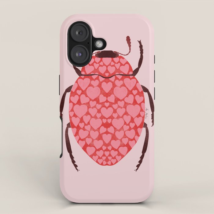 Hearts beetle iPhone Case Gallery Image 1