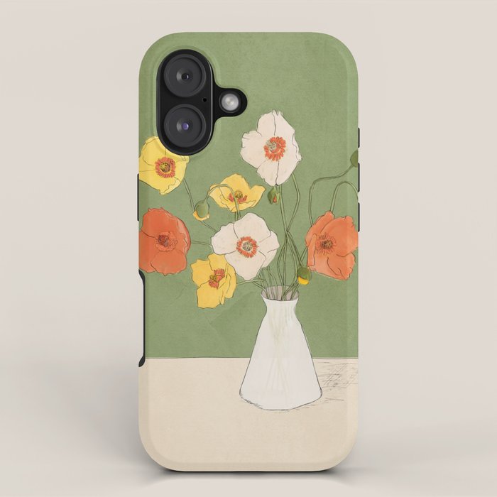 Field Wildflowers Verde iPhone Case Gallery Image 1