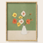 Field Wildflowers Verde Serving Tray Gallery Image 1