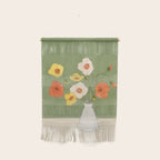 Field Wildflowers Verde Wall Hanging Gallery Image 1