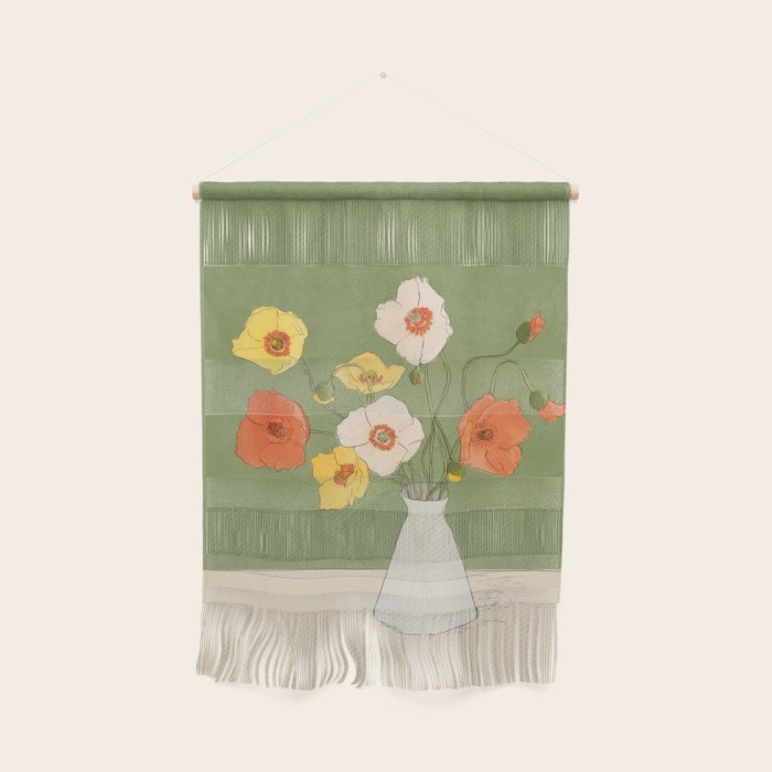 Field Wildflowers Verde Wall Hanging Gallery Image 1