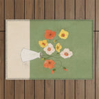 Field Wildflowers Verde Outdoor Rug Gallery Image 1