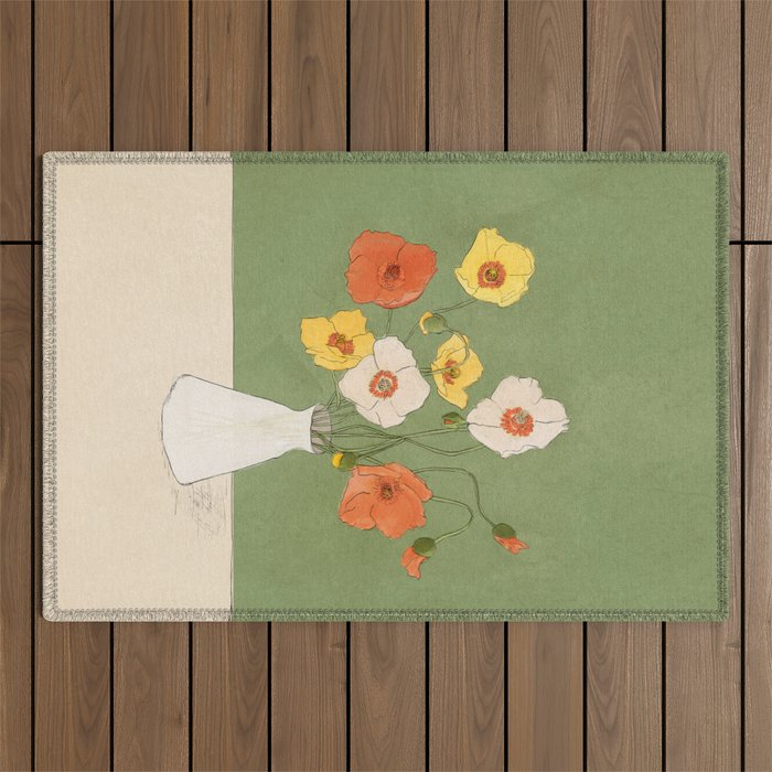 Field Wildflowers Verde Outdoor Rug Gallery Image 1