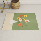 Field Wildflowers Verde Rug Gallery Image 1