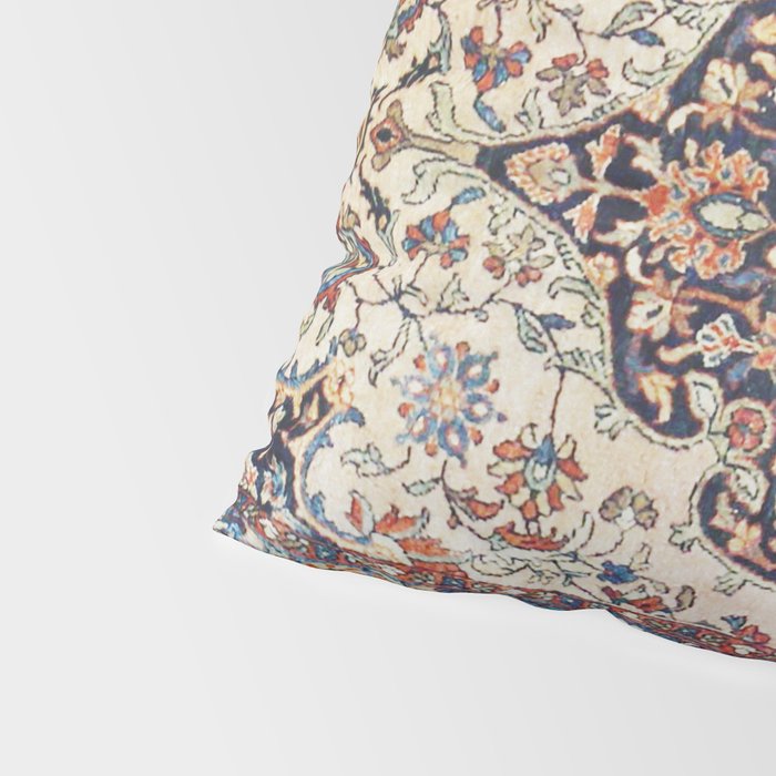 Antique Tabriz Rug Print With Abrashed Field Pillow Sham Gallery Image 4