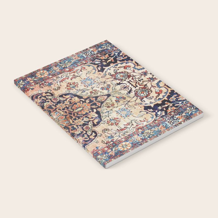 Antique Tabriz Rug Print With Abrashed Field Notebook Gallery Image 1