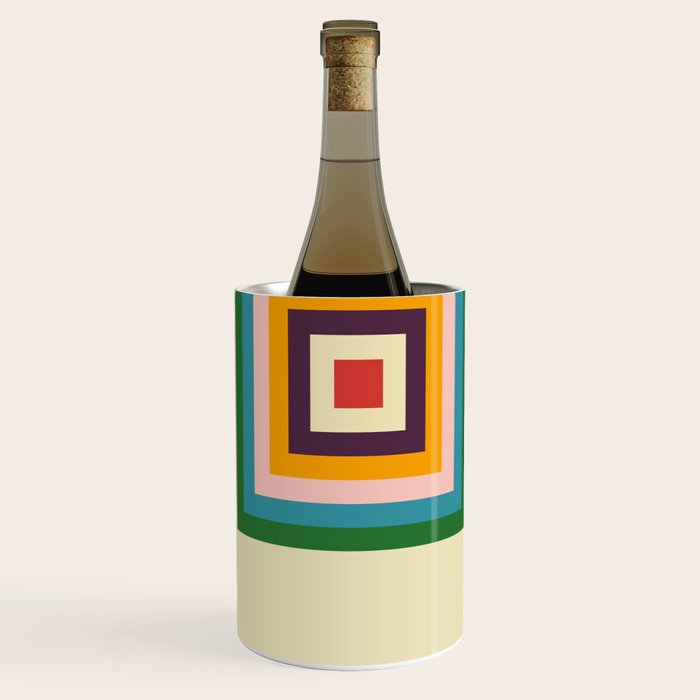Retro Colored Square Space Wine Chiller Gallery Image 2