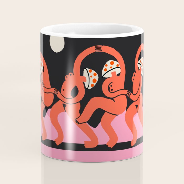 Full Moon Mushroom Dance  Coffee Mug Gallery Image 4