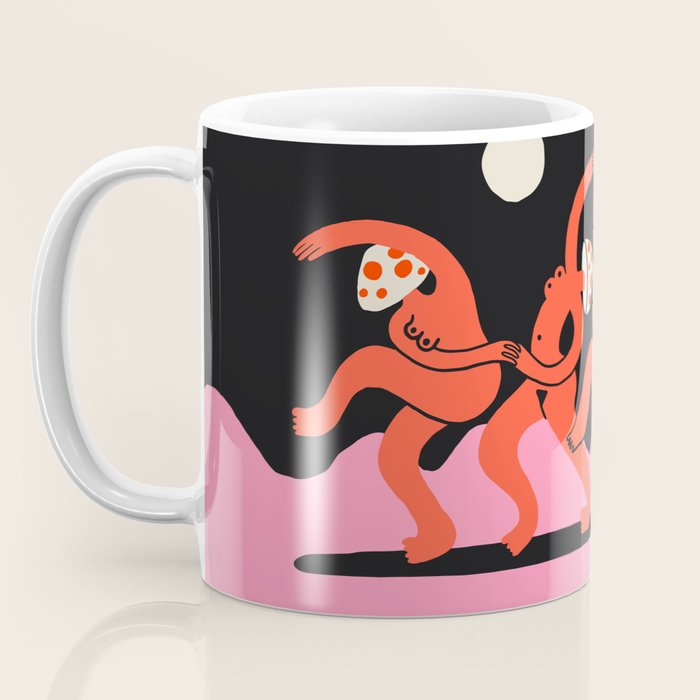 Full Moon Mushroom Dance  Coffee Mug Gallery Image 3