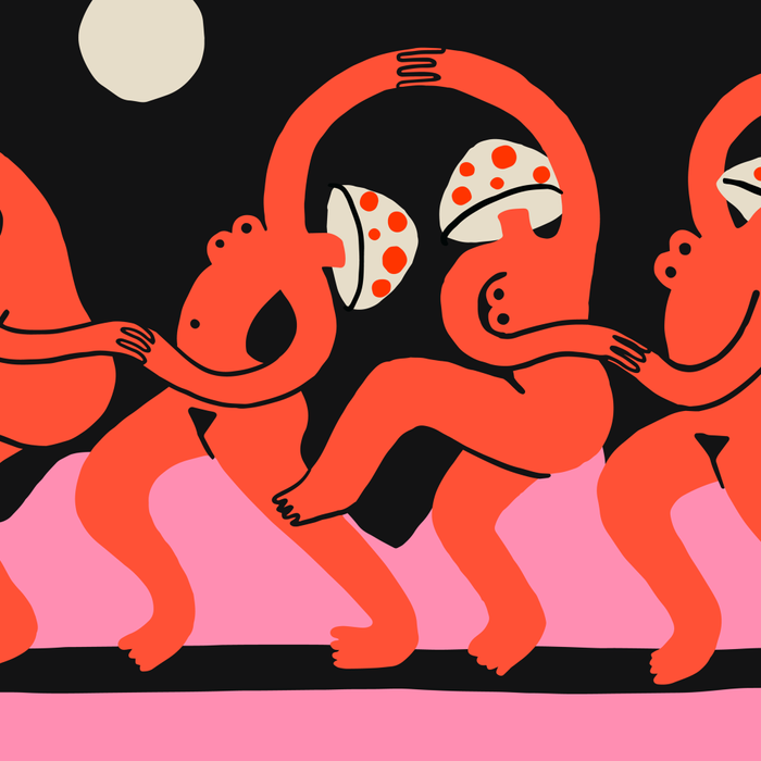 Full Moon Mushroom Dance  Coffee Mug Gallery Image 2