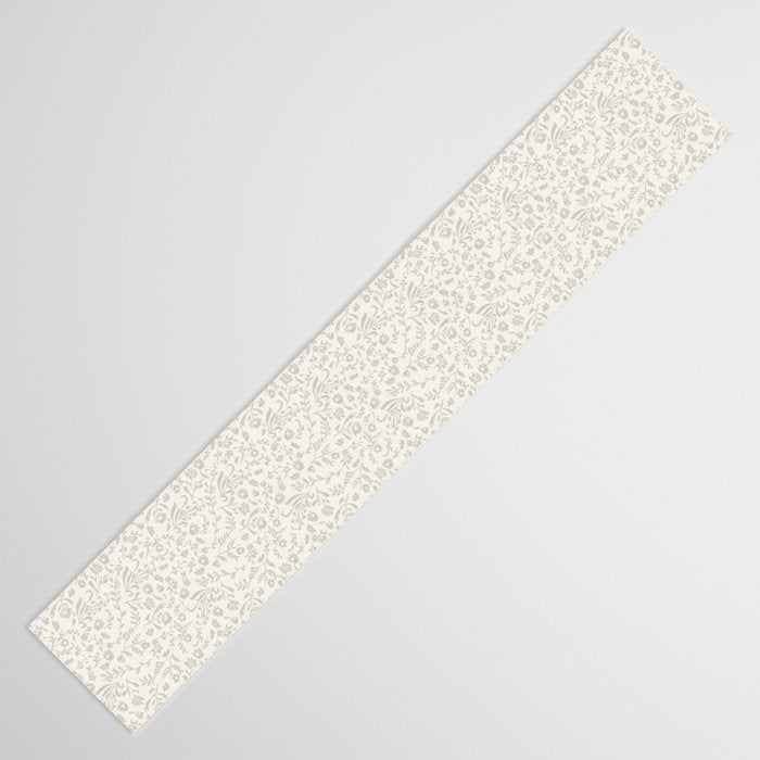 Beige Ditsy Toile Floral Table Runner Gallery Image 3