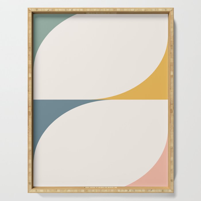 Almond Abstract X Serving Tray Gallery Image 1