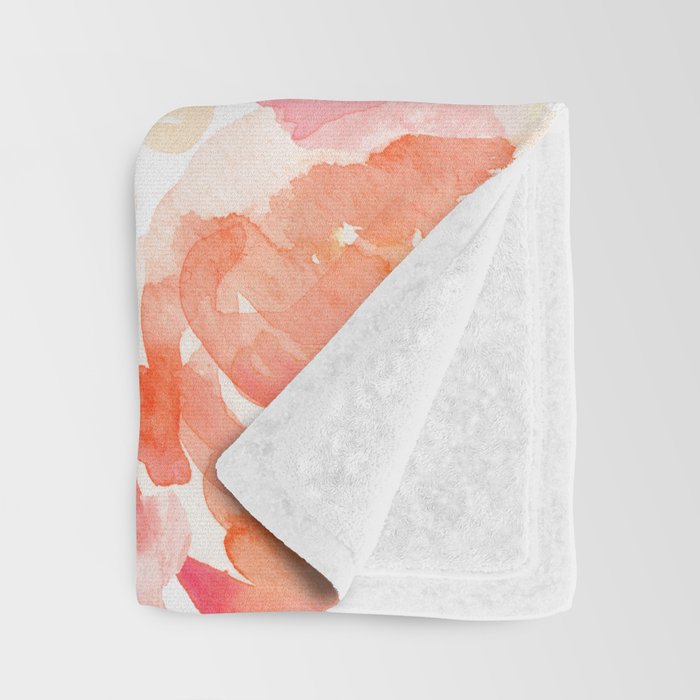 Preppy Pink Peonies Throw Blanket Gallery Image 3