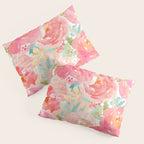 Preppy Pink Peonies Pillow Sham Gallery Image 3