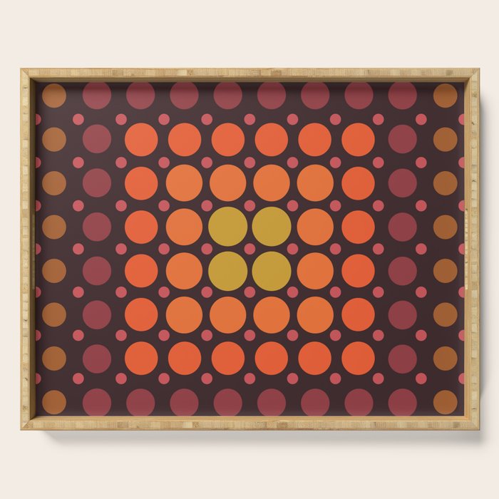 Dotted Retro Gradient - Hazel Serving Tray Gallery Image 1