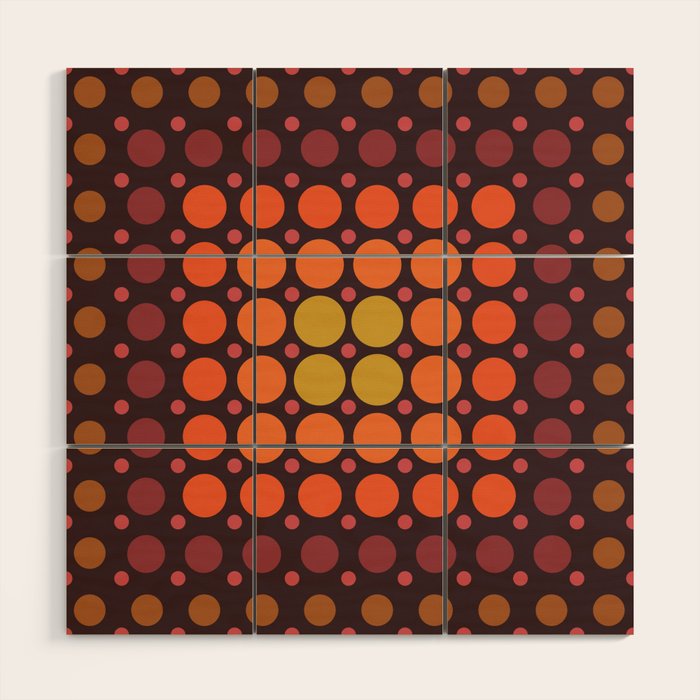 Dotted Retro Gradient - Hazel Wood Wall Art Gallery Image 1