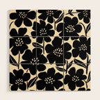 Black & White Blossom Wood Wall Art Gallery Image 1