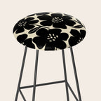 Black & White Blossom Stool Gallery Image 2