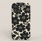 Black & White Blossom iPhone Case Gallery Image 1