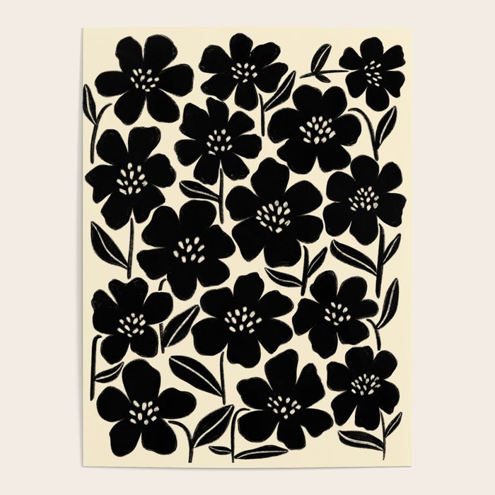 Black & White Blossom Poster Gallery Image 4