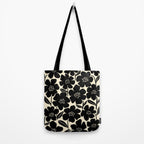 Black & White Blossom Tote Bag Gallery Image 2