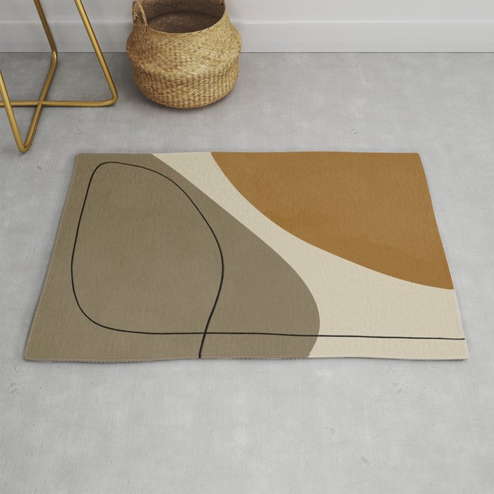 Organic Abstract Shapes #3 Rug Gallery Image 1