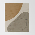 Organic Abstract Shapes #3 Throw Blanket Gallery Image 2