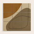 Organic Abstract Shapes #3 Wood Wall Art Gallery Image 1