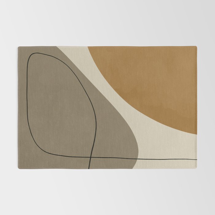 Organic Abstract Shapes #3 Rug Gallery Image 2