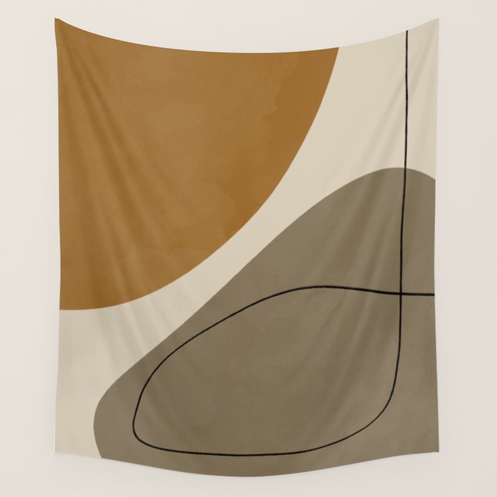 Organic Abstract Shapes #3 Wall Tapestry Gallery Image 4