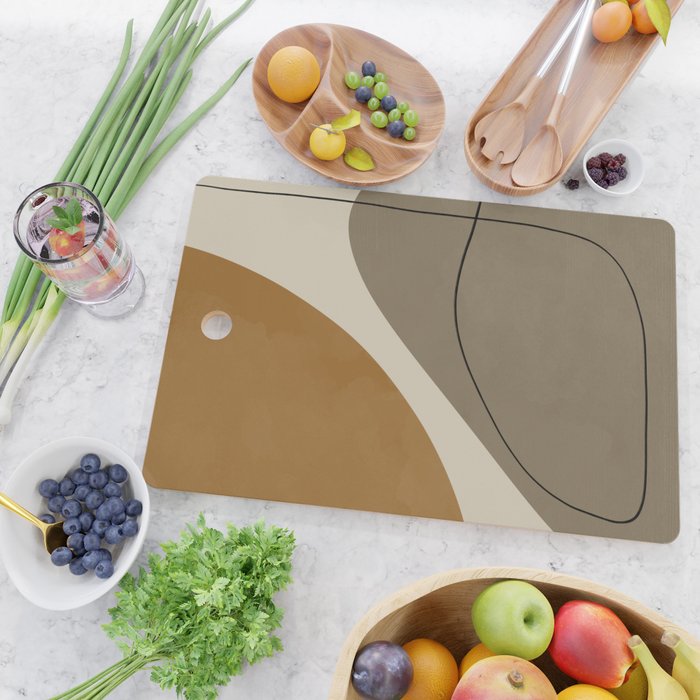Organic Abstract Shapes #3 Cutting Board Gallery Image 2