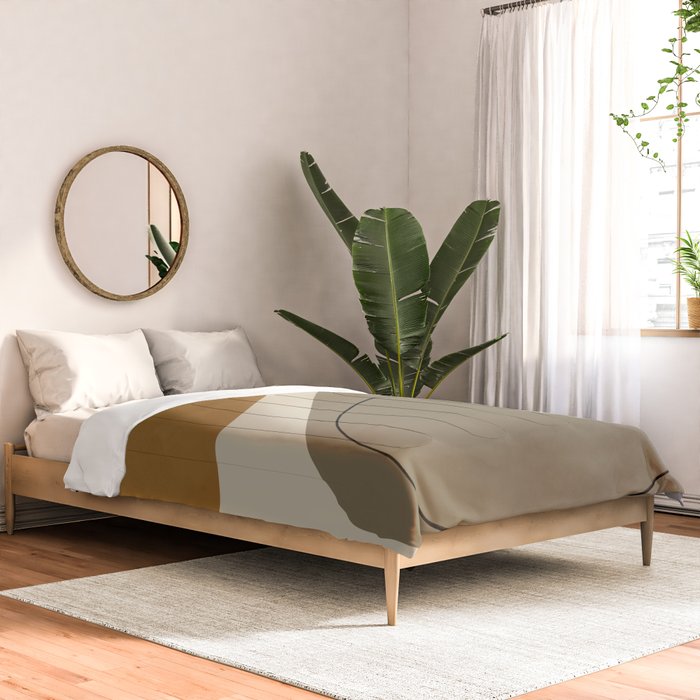 Organic Abstract Shapes #3 Comforter Gallery Image 2