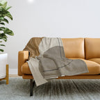 Organic Abstract Shapes #3 Throw Blanket Gallery Image 1
