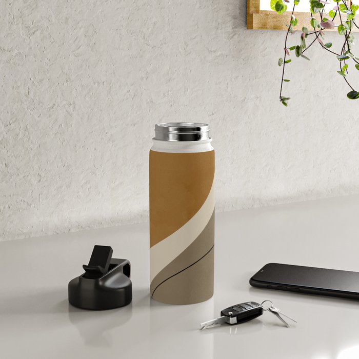 Organic Abstract Shapes #3 Water Bottle Gallery Image 4