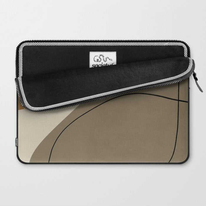 Organic Abstract Shapes #3 Laptop Sleeve Gallery Image 2