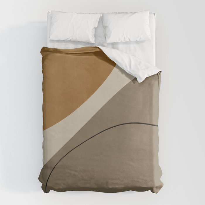 Organic Abstract Shapes #3 Duvet Cover Gallery Image 1
