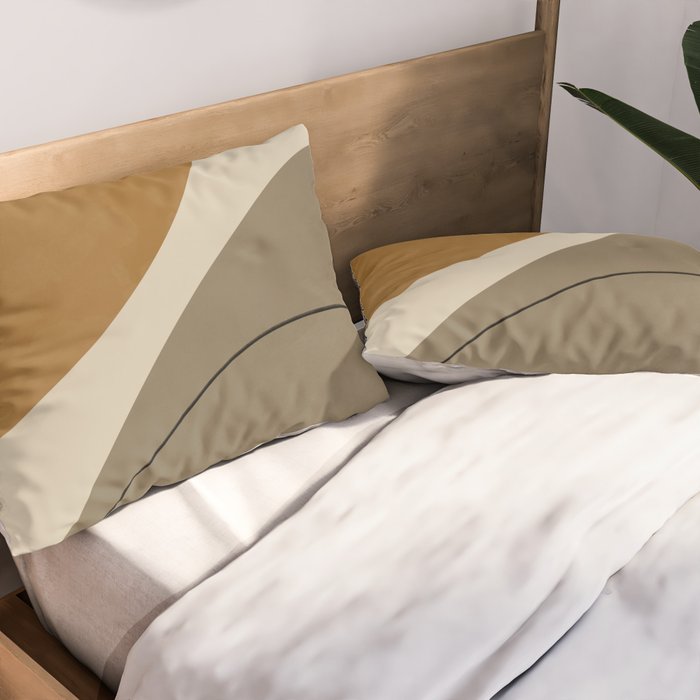 Organic Abstract Shapes #3 Pillow Sham Gallery Image 2